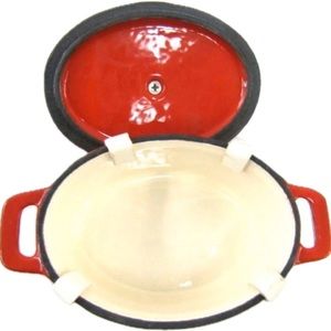 Martha Stewart Oval Enameled Cast Iron Mini Dutch Oven